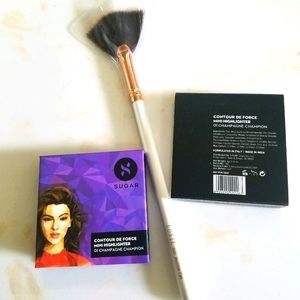 🚨SUGAR Champion mini Highlighter & LUXE Brush Bundle